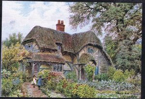 Cowdrays Cottage, Midhurst, Sussex, from The Cottages and the Village Life of Rural England published by Dent & Sons Limited, 1912